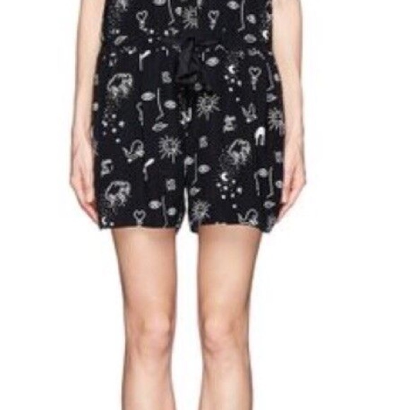 Sandro Paris 100% Silk Black and White Patterned Romper - Picture 6 of 8